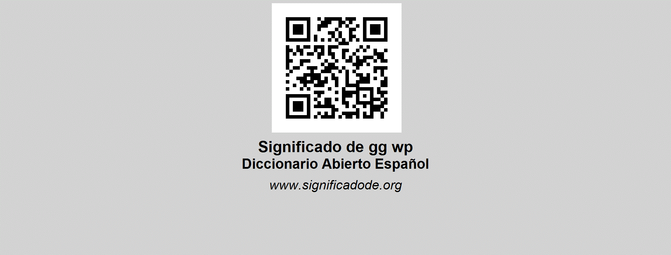 GG WP - Diccionario Abierto de Español