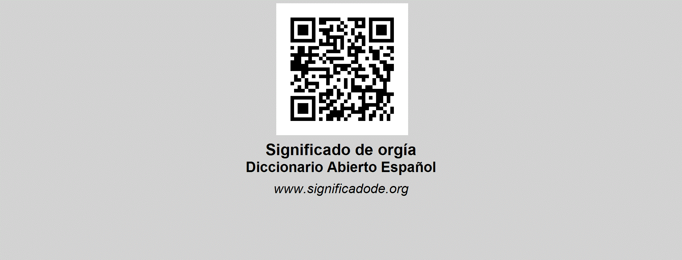 ORGÍA - Diccionario Abierto de Español