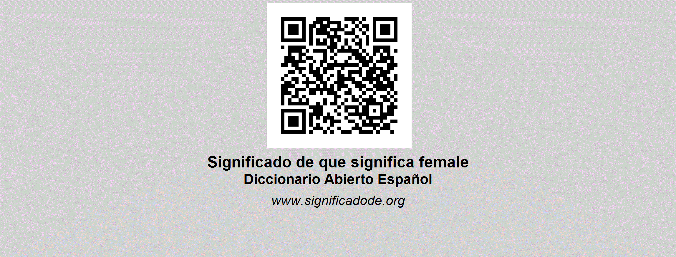 Que Significa Female Diccionario Abierto De Espanol