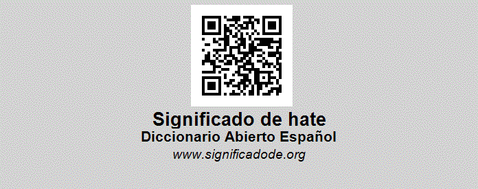 Que Significa No Hate En Español